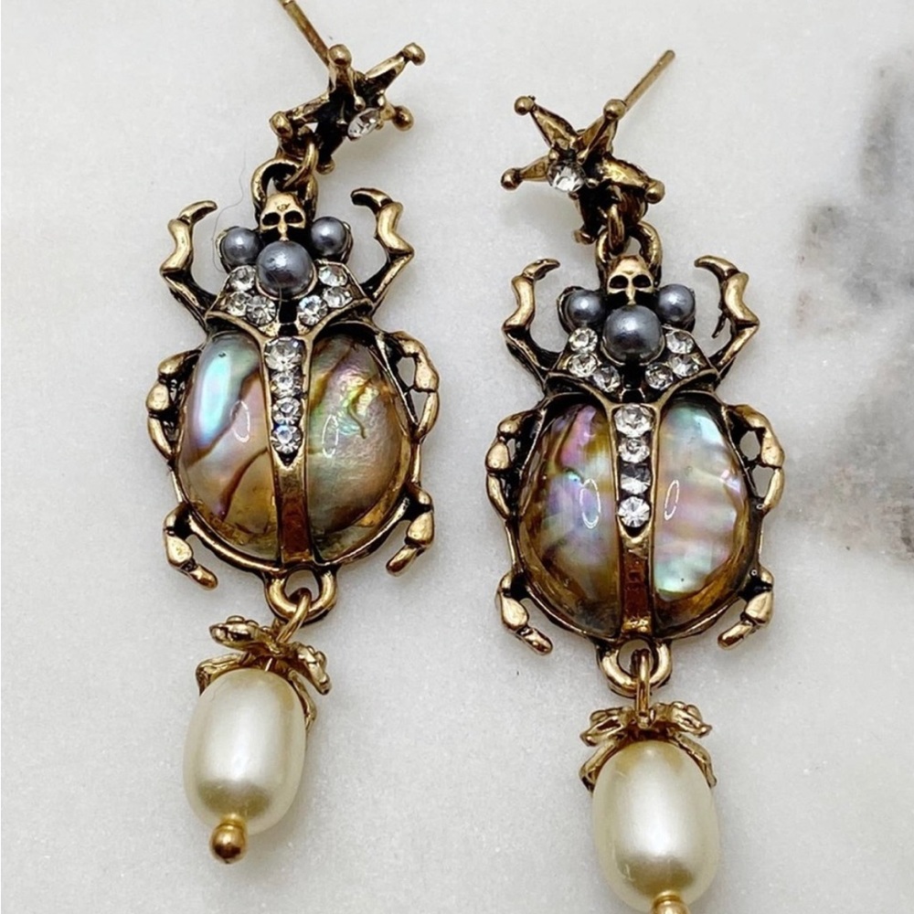 Beatle earrings